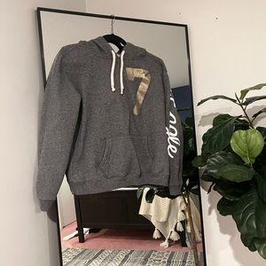 Grey American Eagle Hoodie